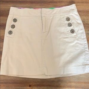 🔅Lilly Pulitzer Khaki Mini Skirt Size 6